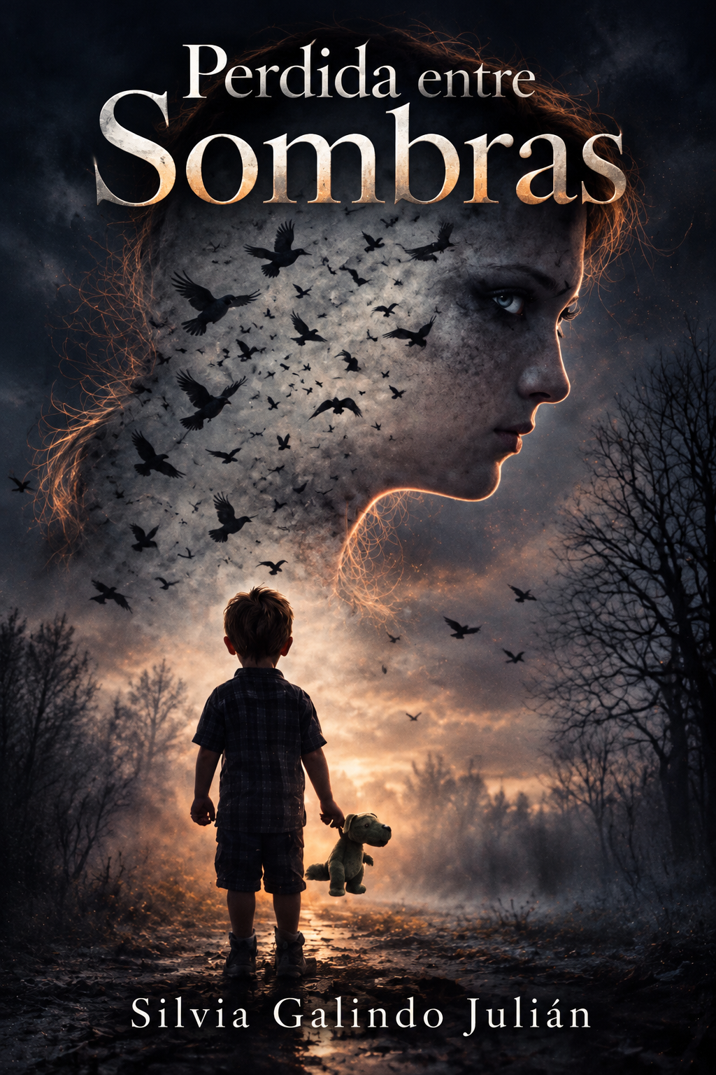 Portada provisional de Perdida entre sombras, próxima novela de Silvia Galindo Julián